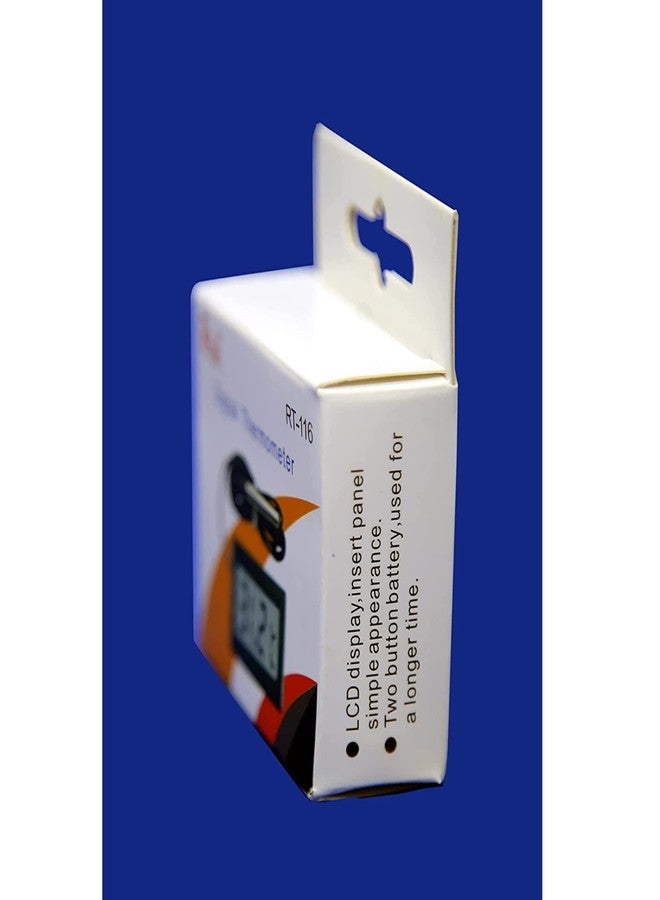 في سي كيه مقياس حرارة رقمي VCK بشاشة LCD للثلاجات مع مسبار سلكي | بلاستيك | قد يختلف اللون | خيار التشغيل/الإيقاف متوفر | نطاق قياس IC/FI من -50 إلى +300 درجة - Image 2